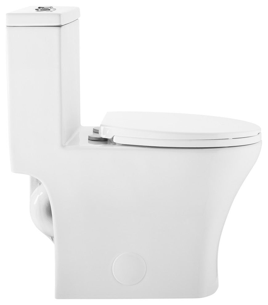 Sublime III One Piece Toilet Dual Flush, Glossy White