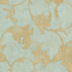 Texture Style 2, Modern Damask Faux Light Blue Wallpaper Sample