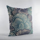 Plutus Blue Plush Damask Luxury Throw Pillow, 20"x30"