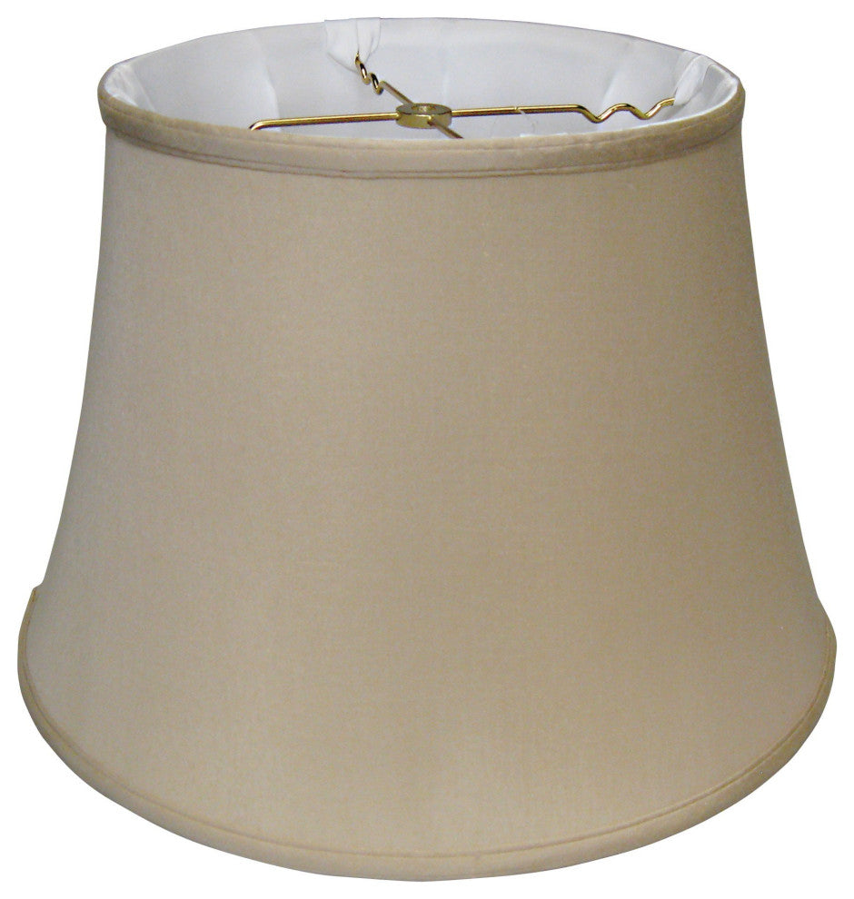 20" Greige Sloped Euro Bell Pongee Shantung Lampshade