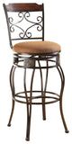 Bar Chair With Swive, Brown, Set of 2