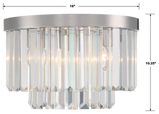 Hayes 4-Light Polished Nickel Ceiling Mount