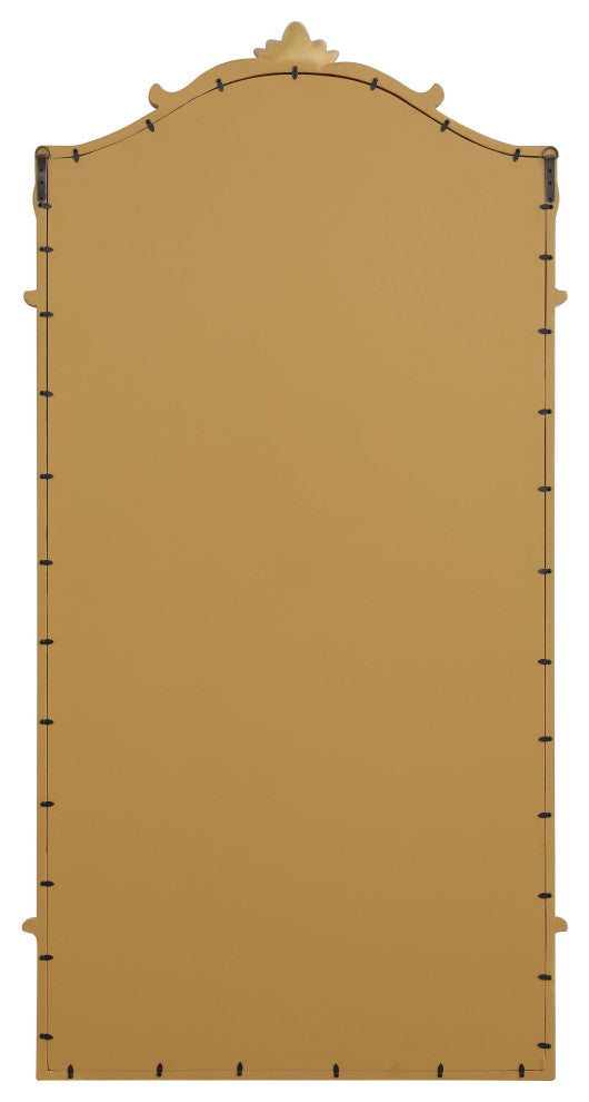 Home Living 33.5x66 Traditional Mirror, Gold Leaf