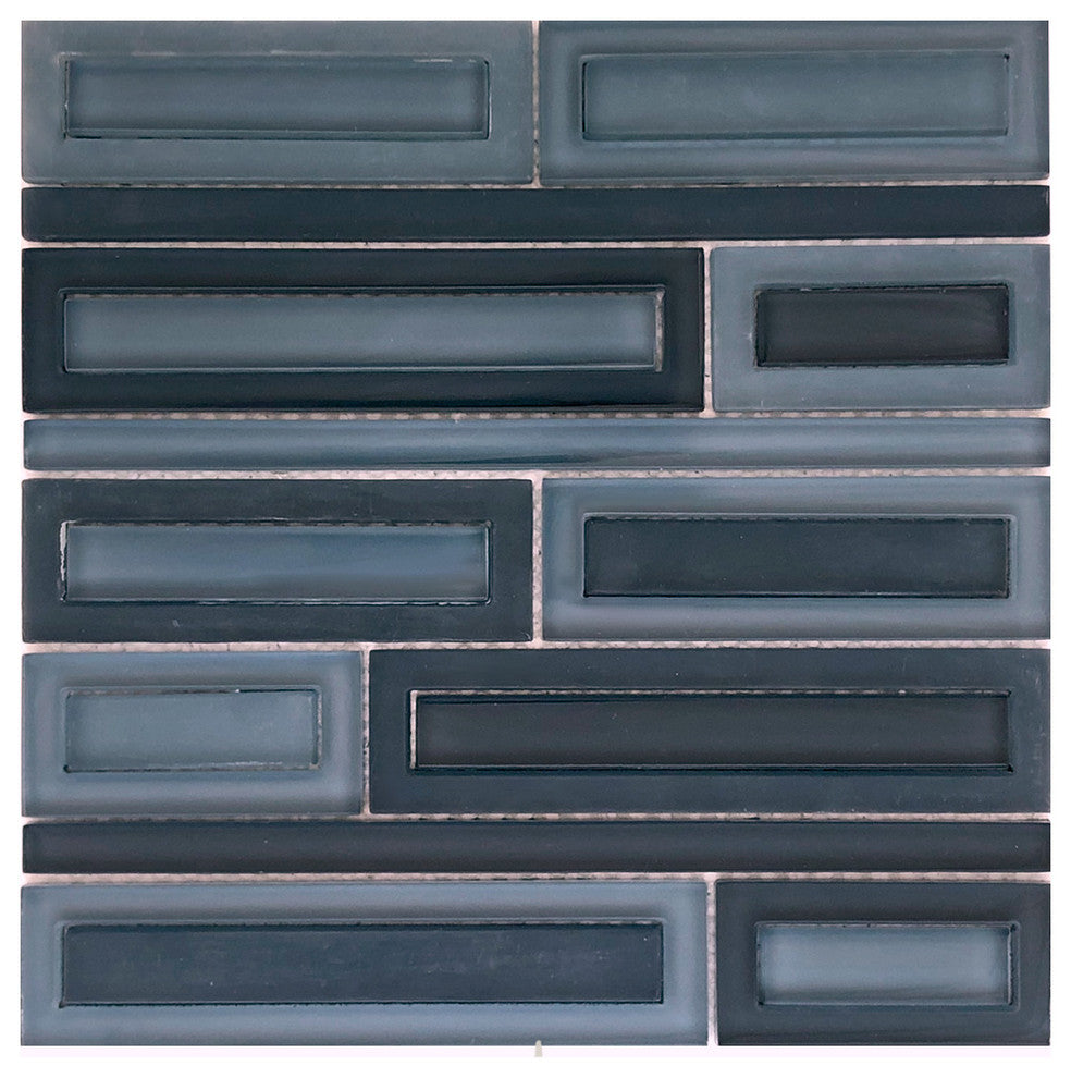 11.75x11.75 Windows Tile, Shades of Gray