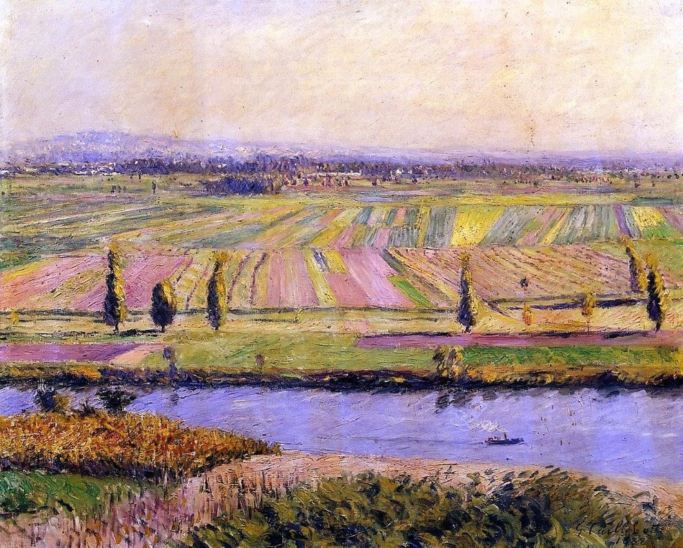 Gustave Caillebotte The Gennevilliers Plain Wall Decal