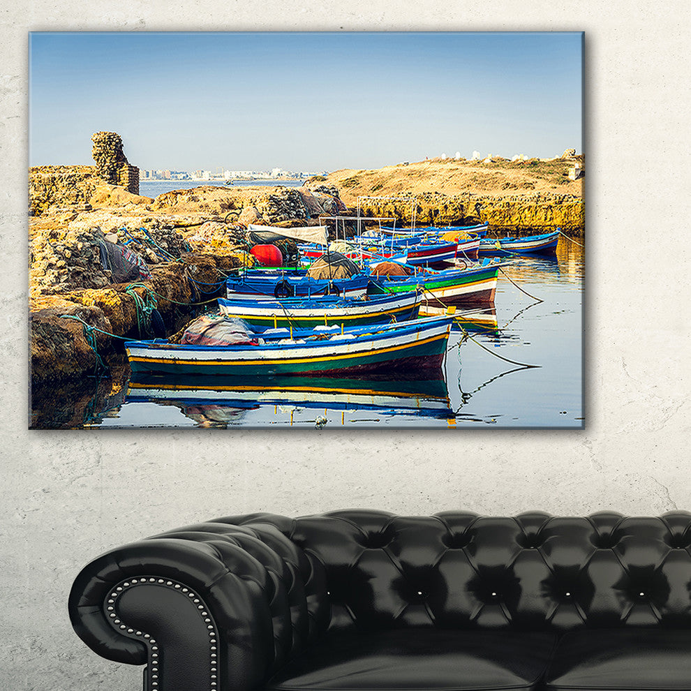 "Ancient Phoenician Port Africa" Wall Art Canvas Print40"x20"