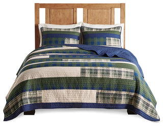 Woolrich Spruce Hill Oversized Cotton Quilt Mini Set, Green