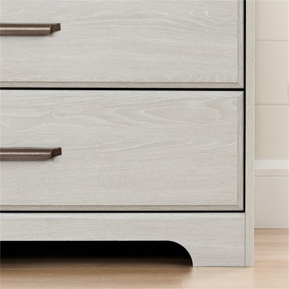 South Shore Versa 5 Drawer Chest in Winter Oak
