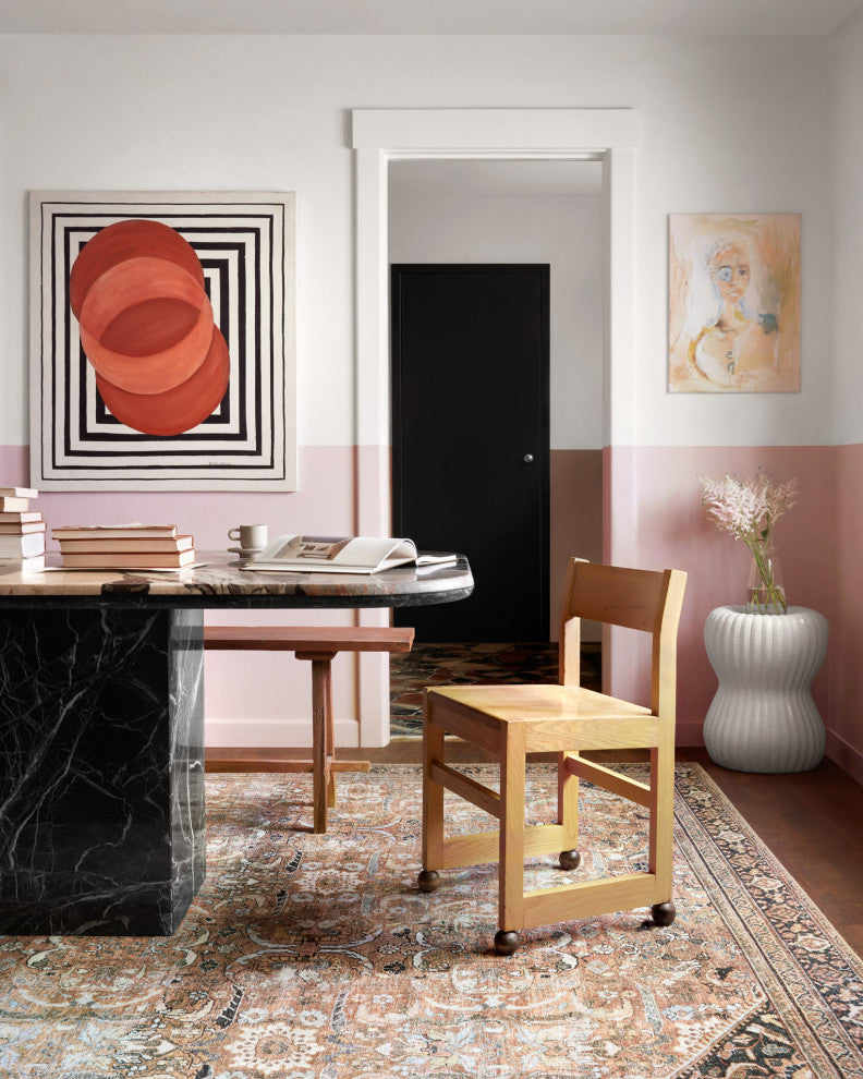 Durable Printed Wynter Area Rug by Loloi, Auburn/Multi, 2'6" x 7'6"