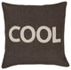 Surya Stencil ST-005 22"x22" Pillow Kit, Taupe/Dark Brown
