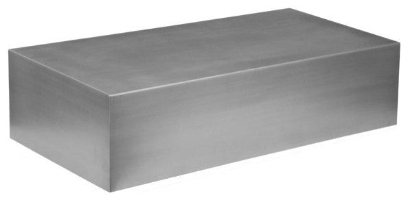 47" Stainless Steel Nova Rectangular Coffee Table