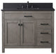 Jasper 42" Bathroom Vanity, Textured Gray, Blue Limestone