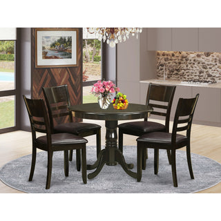 5 Pc Kitchen Table Set -Round Kitchen Table Plus 4 Dinette Chairs