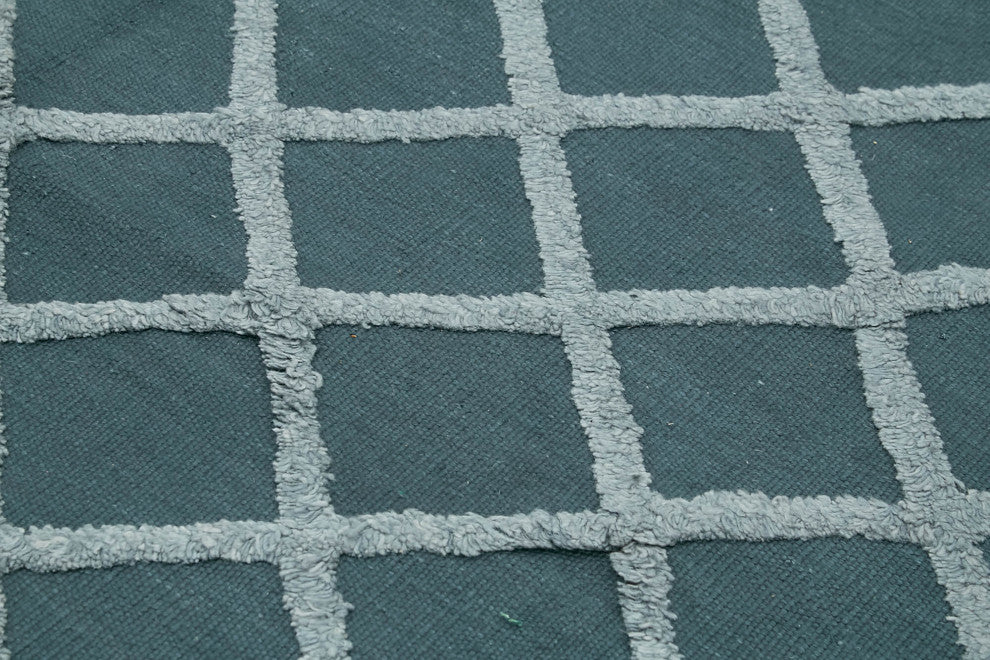 Rug N Carpet - Hand-knotted Modern Design 8' 7'' x 10' 0'' Wool Unique Kilim Rug