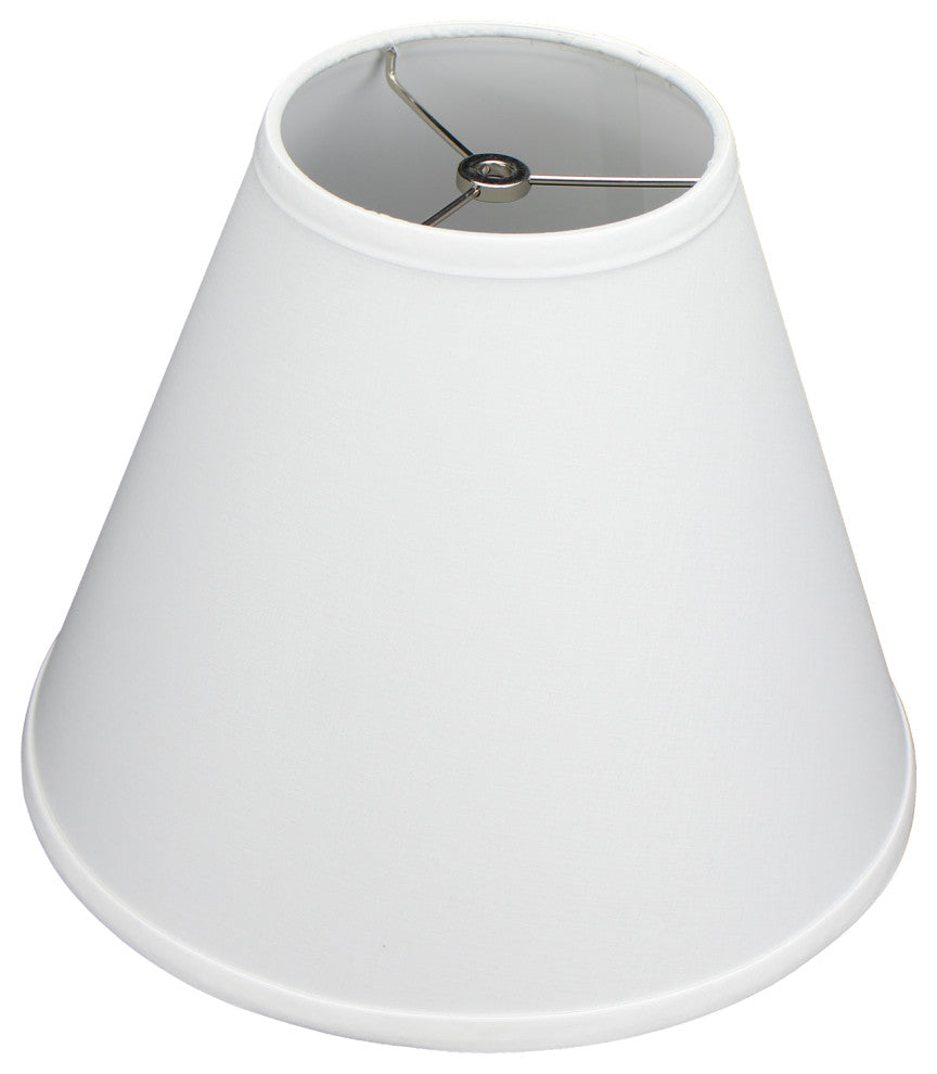 Fenchel Shades 6"x13"x11" Spider Attachment Empire Lamp Shade, Linen White