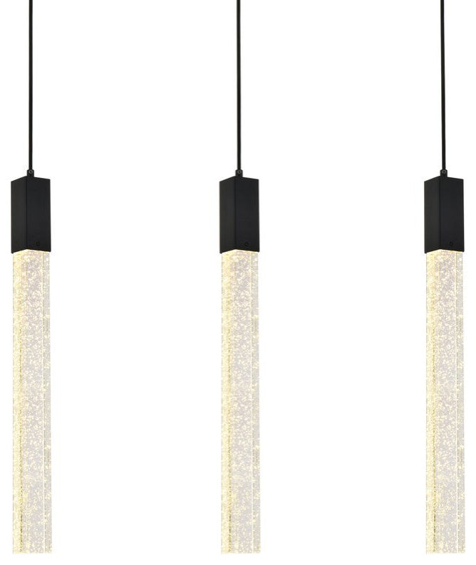 Wade 3-Light Pendant, Black