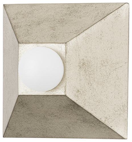 Max 1 Light Wall Sconce Silver Leaf