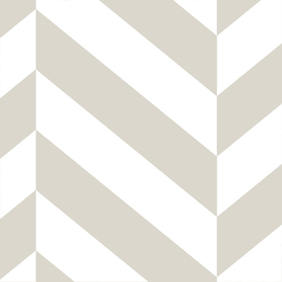 Herringbone Solid Peel and Stick Vinyl Wallpaper, Beige, 24"w X 60"h
