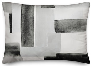 White Abstract Design 14x20 Indoor/Outdoor Pillow