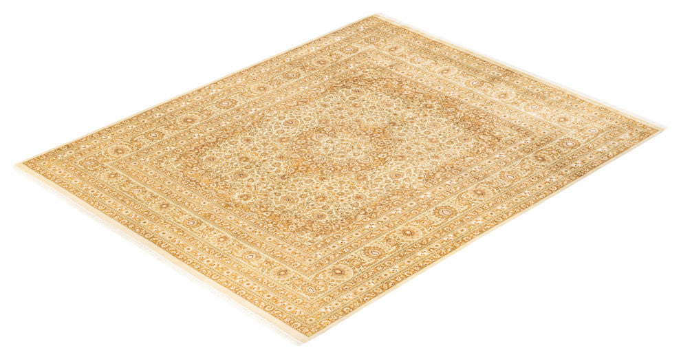 Tagaung One-of-a-Kind Hand-Knotted Area Rug Ivory, 8'0"x9'10"