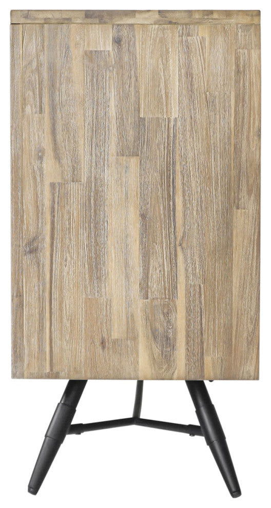 Bridges 6 Drawer Dresser, Two Tone Acacia Wood