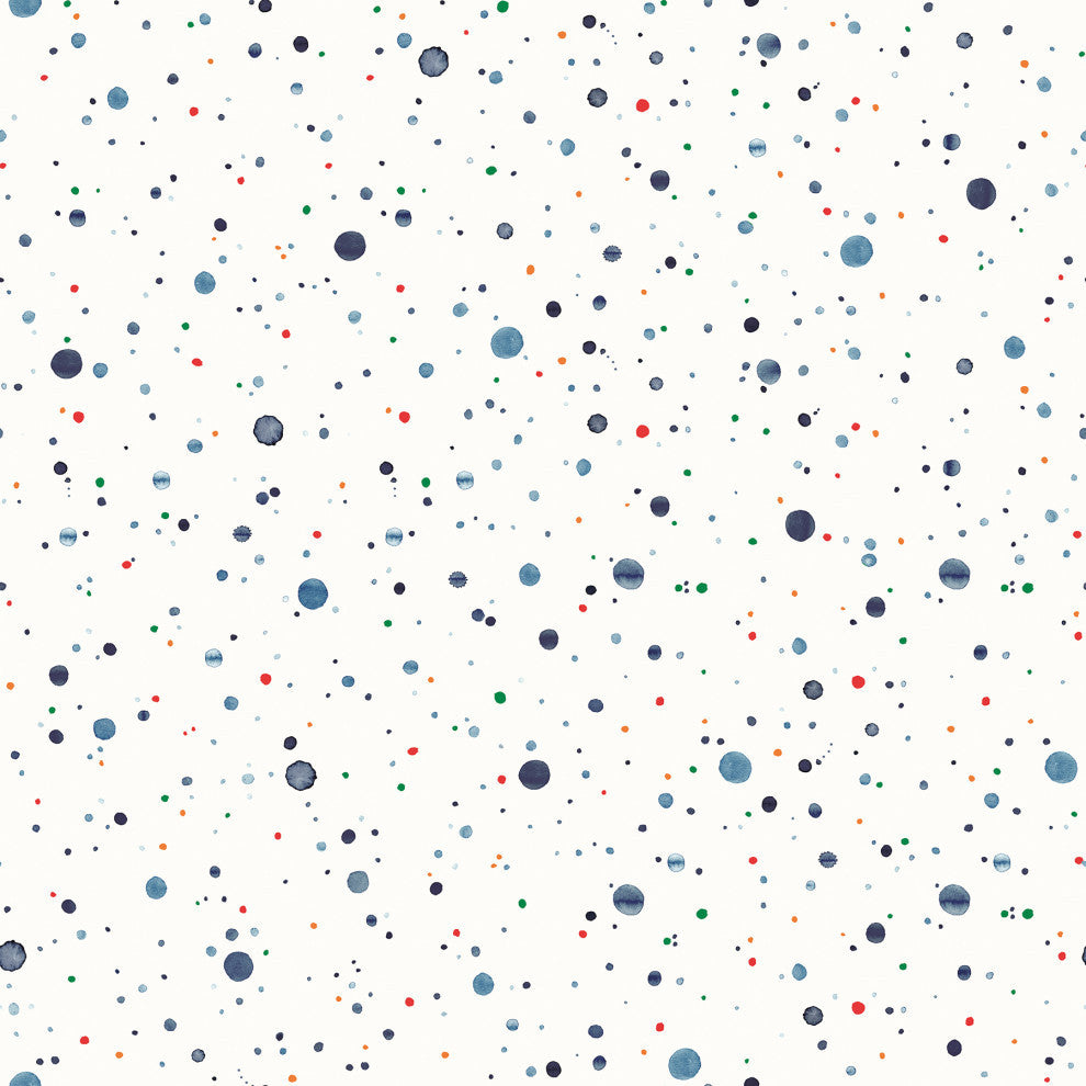 Splatter Navy Peel and Stick Mural