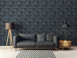 Textured Wallpaper Floral Featuring Palms Leaves, 379832