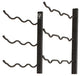 VintageView 1'' 9-Bottle Wall Mounted Wine Rack, Satin Black