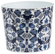 Nearly Natural 0832-S1 12 Oriental Blue and White Classic Round Metal Planter