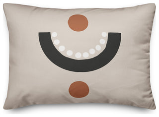 Circle Dot Pattern 14x20 Spun Poly Pillow