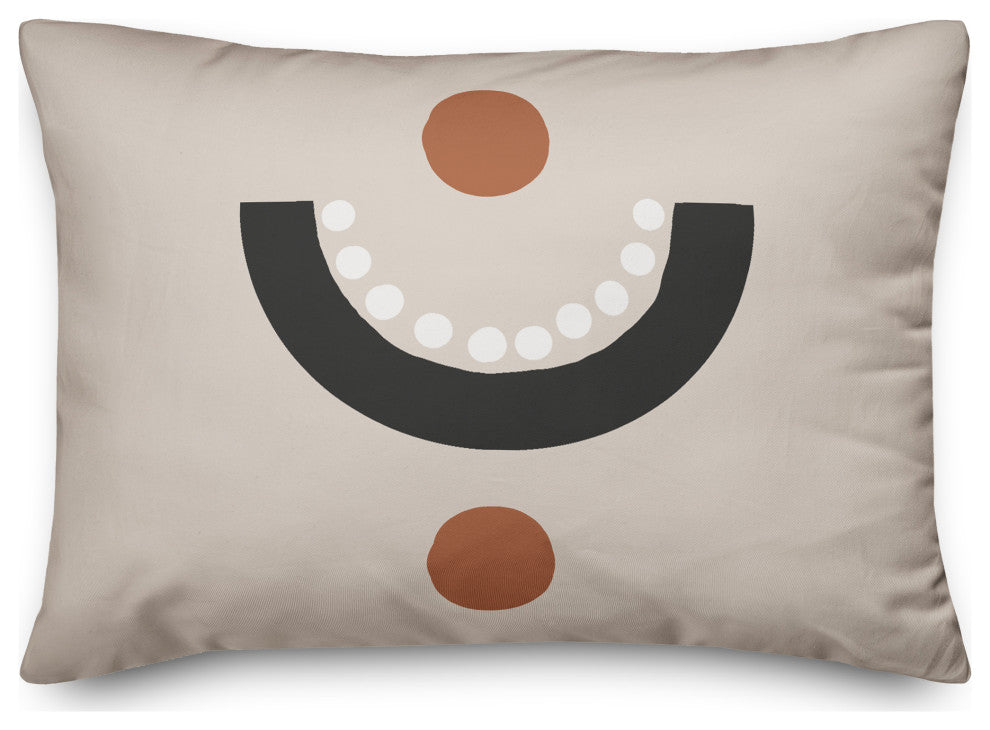 Circle Dot Pattern 14x20 Spun Poly Pillow