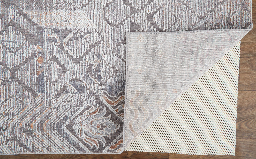 Weave & Wander Edwardo Tribal Rug, Ivory/Gray, 12' x 15' Rug