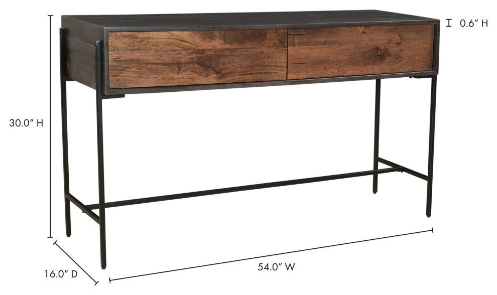 Modern Tobin Console Table - Brown