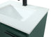 Phoebe Single Bathroom Vanity, Green, 24", Without Backsplash