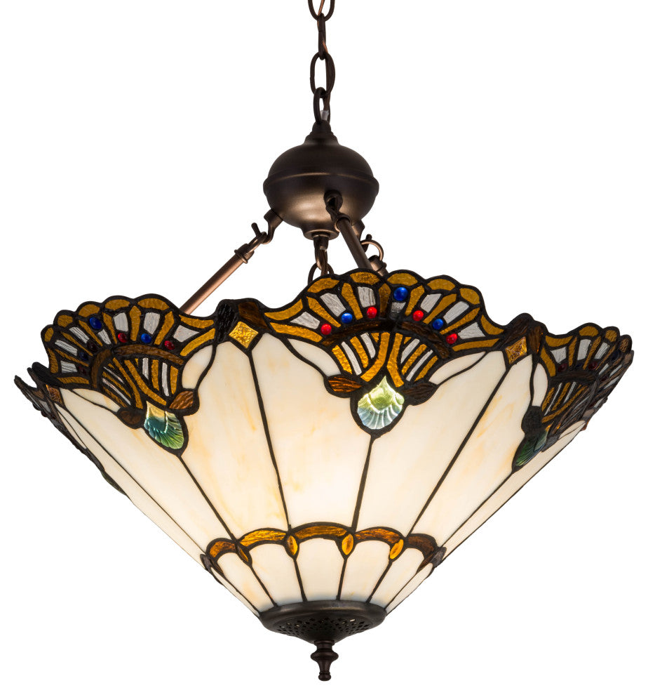 20W Shell with Jewels Inverted Pendant