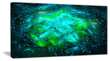"Fractal Smoke Texture Green" Abstract Digital Art Canvas Print