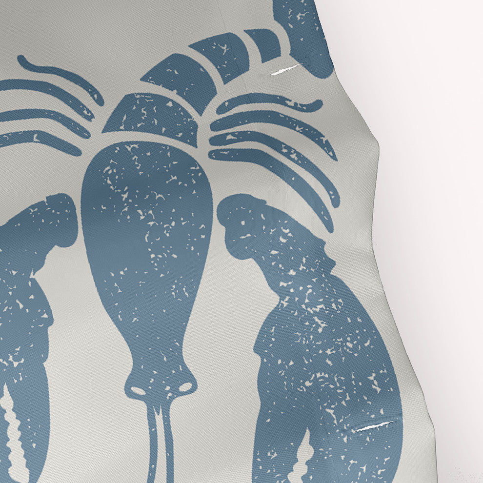 Lobster Fest Dusty Smoke 70" w x 73" h Shower Curtain