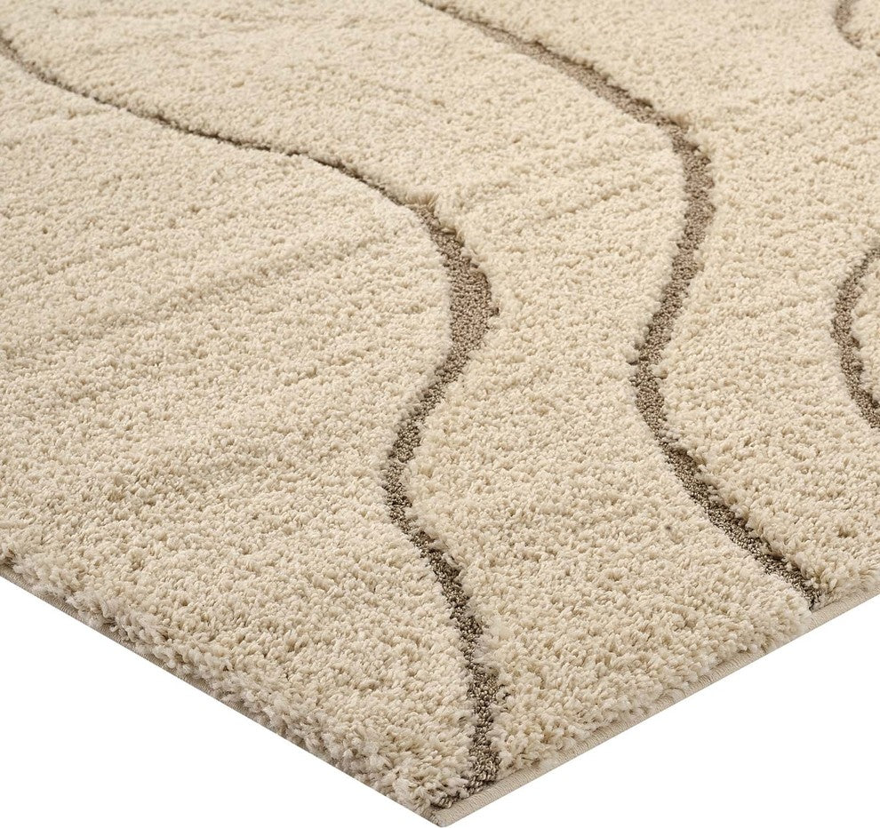 Abound Abstract Swirl 5x8 Shag Area Rug