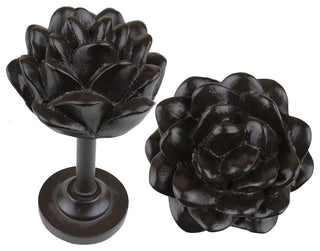 Pinecone Drapery Medallion Holdback, Espresso