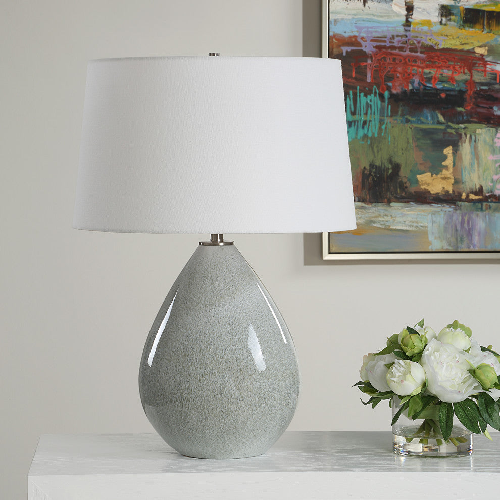 Uttermost Moray Gray Glaze Table Lamp