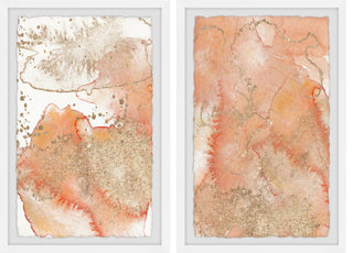 Tectonic Faults Diptych, 2-Piece Set, 20x30 Panels