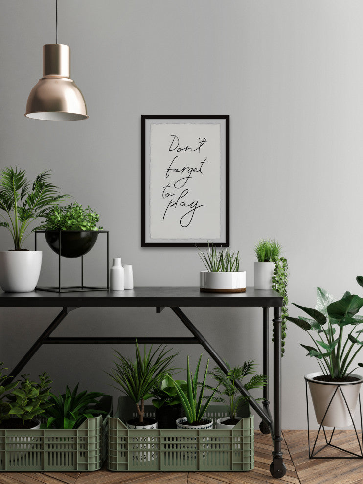 "Don't Forget to Play II" Framed Painting Print, 12x18