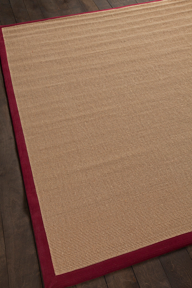 Bay Contemporary Area Rug, Red, 8'x10' Rectangle