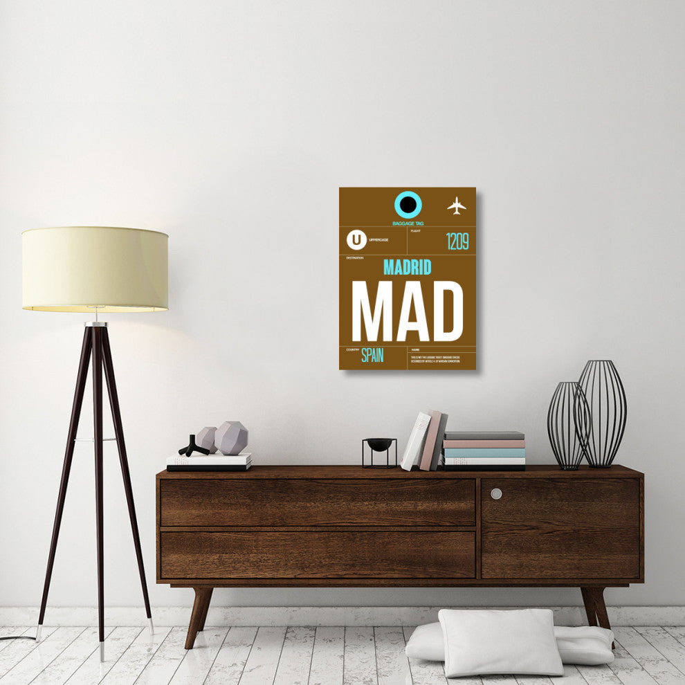"MAD Madrid Luggage Tag 1" Fine Art Print