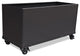 Nice Aluminum Trough Planter on Casters, Grey, 20"x46"x24"h