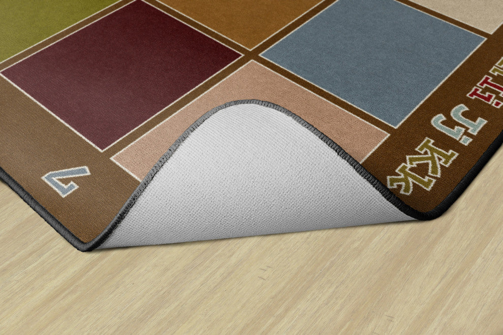 Flagship Carpets FA1338-58FS 10'6x13'2 Sitting Grid Earth Tone Rug
