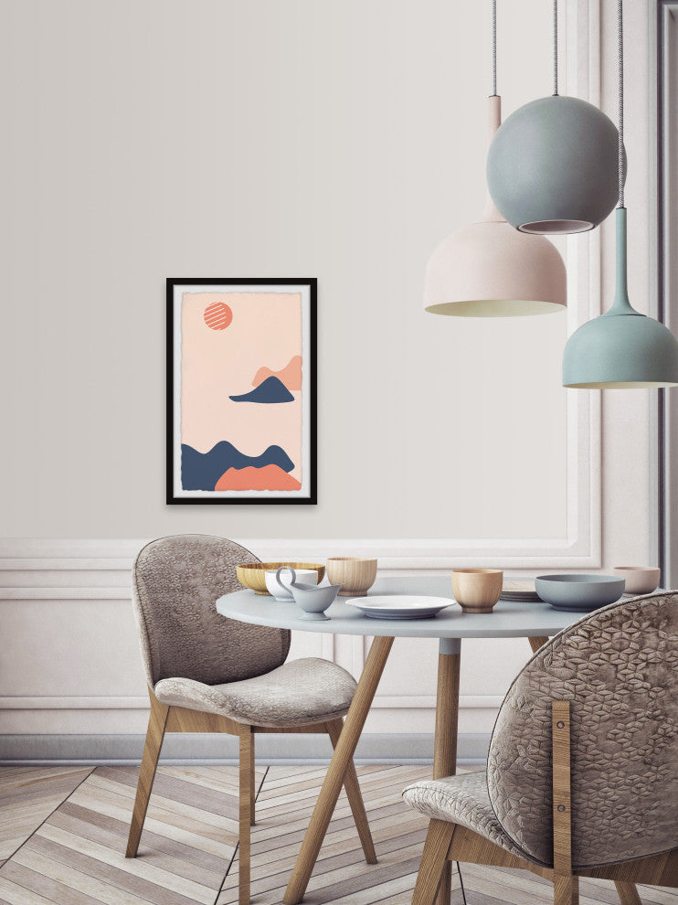 "Sun Stripes" Framed Painting Print, 8x12