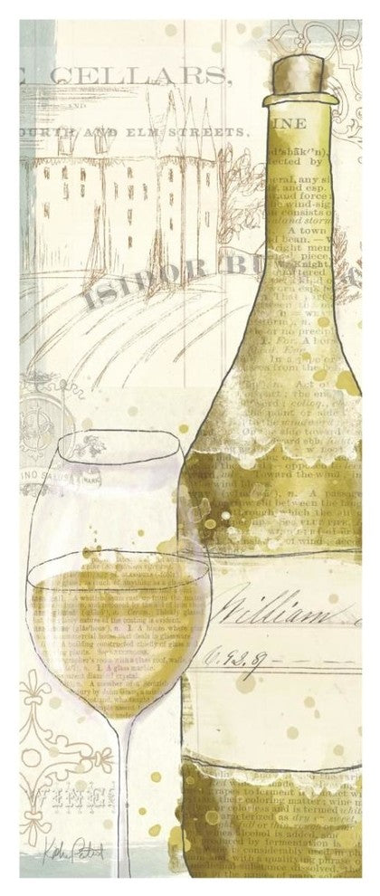 "Chateau Winery V" Digital Paper Print by Katie Pertiet, 14"x32"