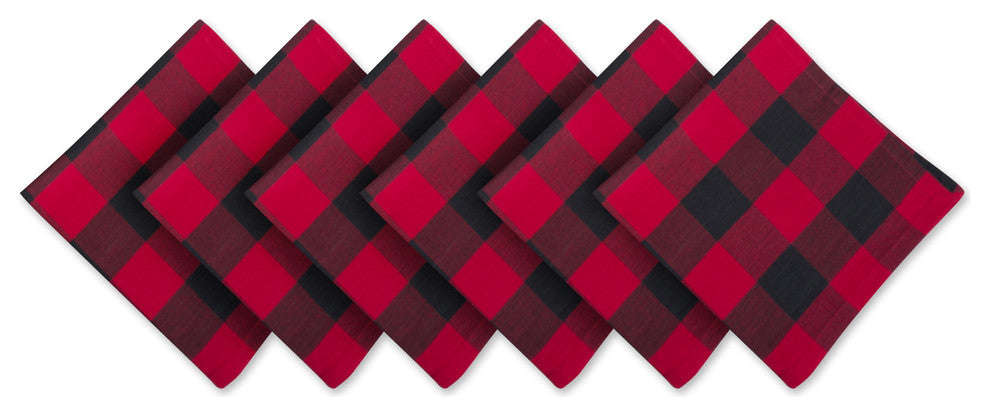 DII Red Buffalo Check Napkin (Set of 6)