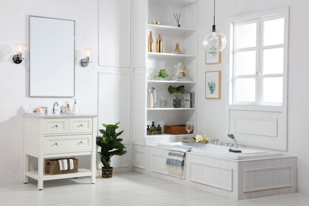 Matilda 30" Single Bathroom Vanity Set, White